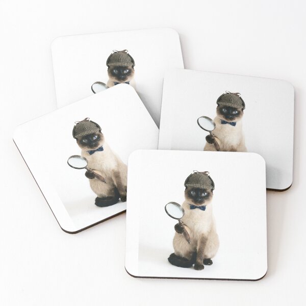 Item preview, Siamese Cat Detective - Mystery Sherlock Kitty Lover Gift designed and sold by PictoVibe.