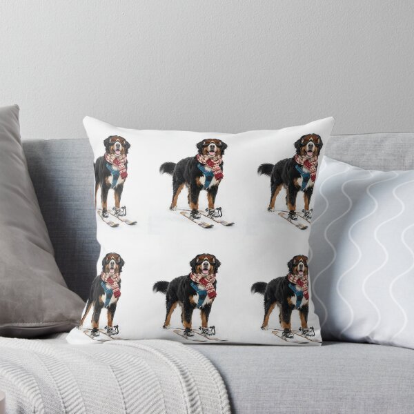 Item preview, Bernese Mountain Dog Skiing - Alpine Snow Pup Winter Lover Gift designed and sold by PictoVibe.