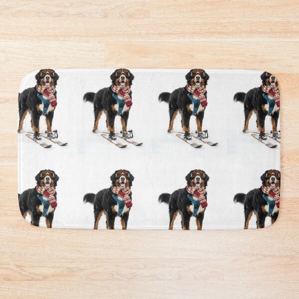 Item preview, Bernese Mountain Dog Skiing - Alpine Snow Pup Winter Lover Gift designed and sold by PictoVibe.