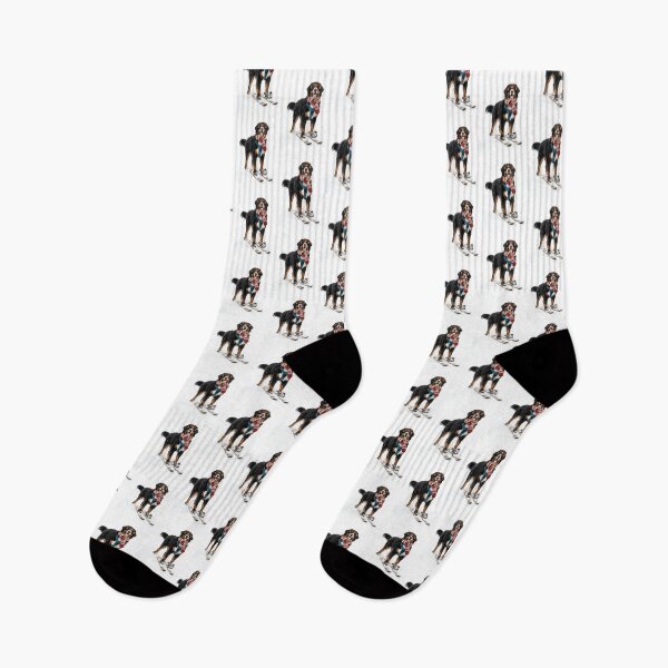 Item preview, Bernese Mountain Dog Skiing - Alpine Snow Pup Winter Lover Gift designed and sold by PictoVibe.