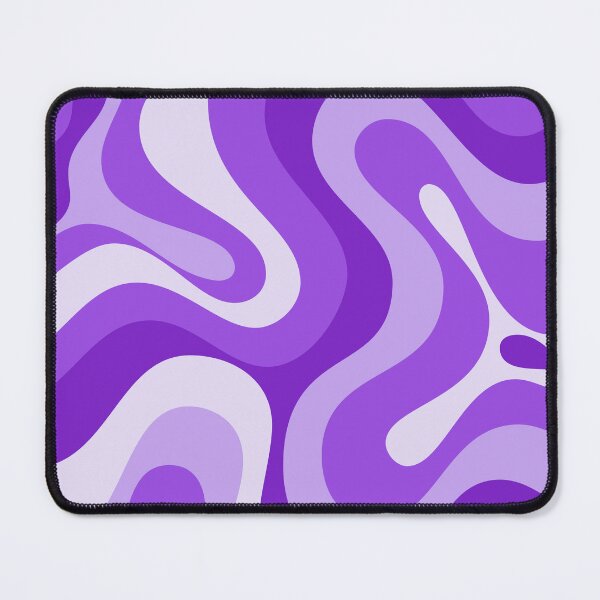 Item preview, Liquid Swirl Retro Abstract in purple tones, Cream, and White designed and sold by Differenceee.