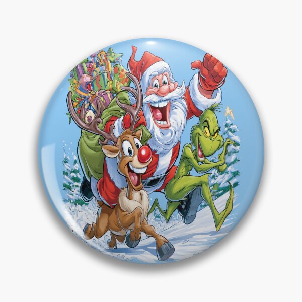 Item preview, Santa Rudolph and The Grinch Christmas Sweater Design designed and sold by RichardRags.