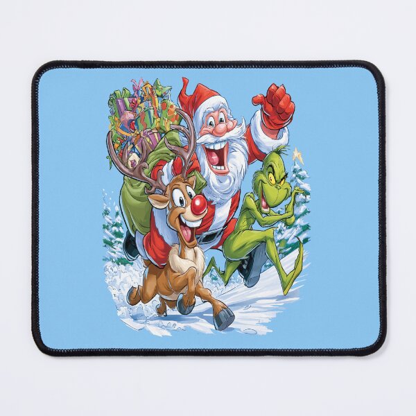 Item preview, Santa Rudolph and The Grinch Christmas Sweater Design designed and sold by RichardRags.