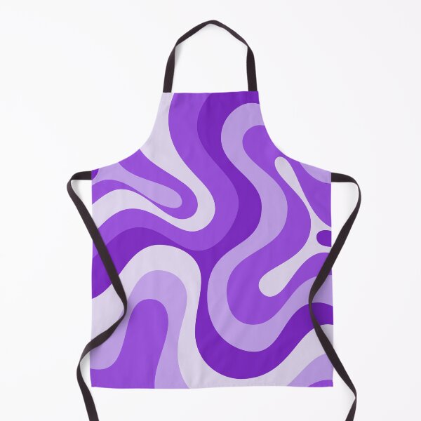 Item preview, Liquid Swirl Retro Abstract in purple tones, Cream, and White designed and sold by Differenceee.