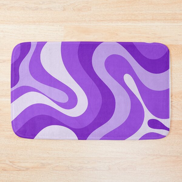 Item preview, Liquid Swirl Retro Abstract in purple tones, Cream, and White designed and sold by Differenceee.