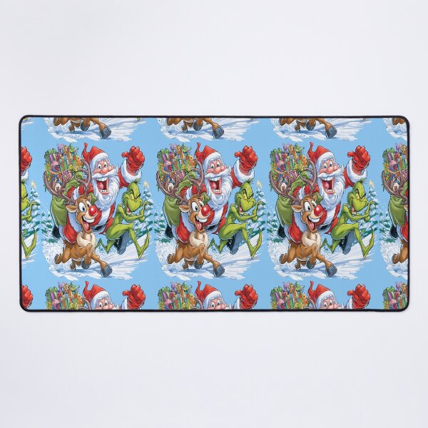 Item preview, Santa Rudolph and The Grinch Christmas Sweater Design designed and sold by RichardRags.