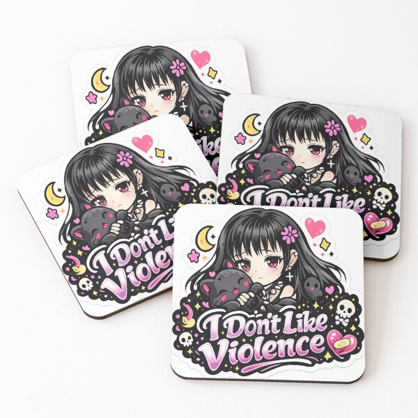 Item preview, I Don’t Like Violence Goth Girl designed and sold by AnnekeJordaan.