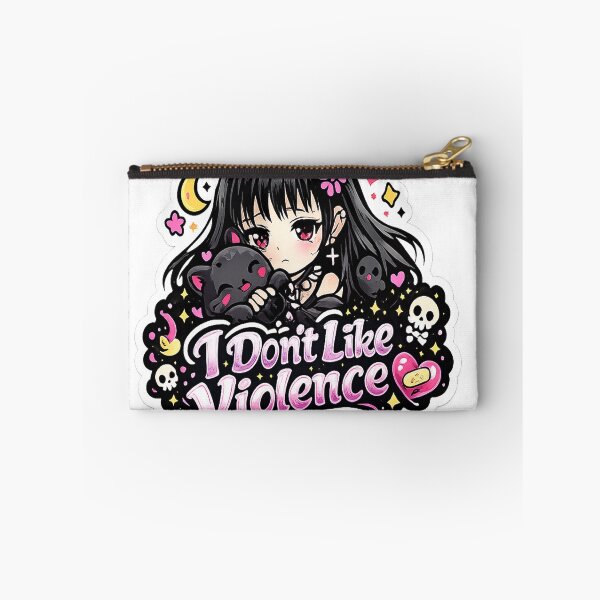 Item preview, I Don’t Like Violence Goth Girl designed and sold by AnnekeJordaan.