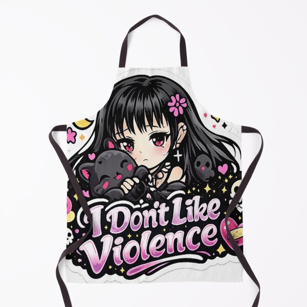 Item preview, I Don’t Like Violence Goth Girl designed and sold by AnnekeJordaan.