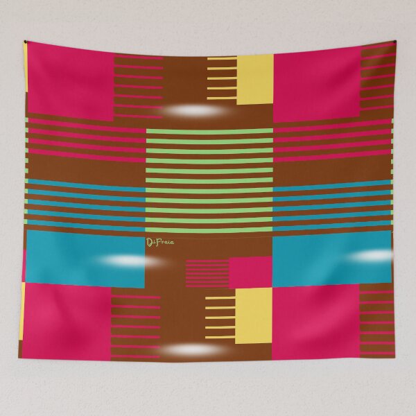 Item preview, Listras azul, rosa, verde e marrom designed and sold by DiFraia Studio.