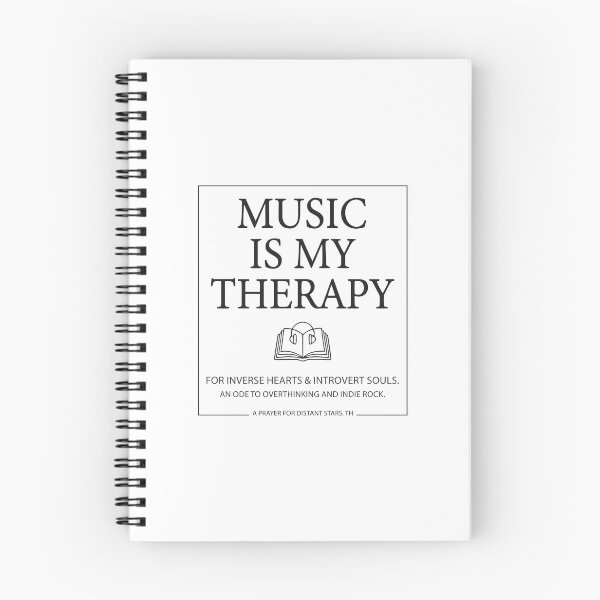 Item preview, Music Is My Therapy - Indie Rock & Introvert Aesthetic Quote designed and sold by MiaStyleStudio.