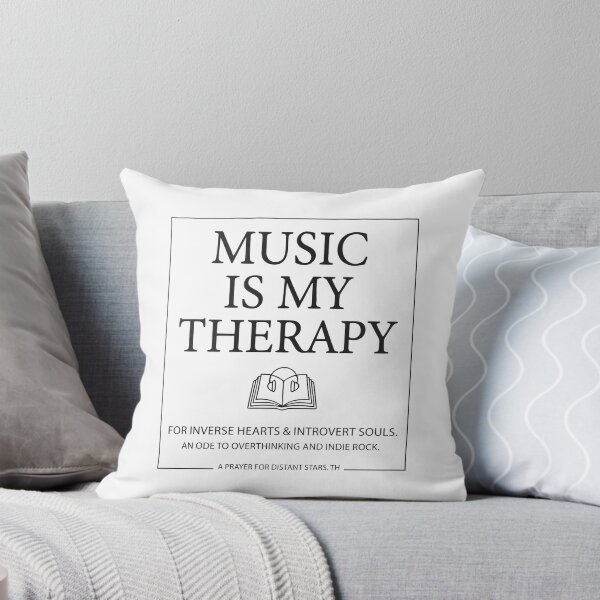 Item preview, Music Is My Therapy - Indie Rock & Introvert Aesthetic Quote designed and sold by MiaStyleStudio.