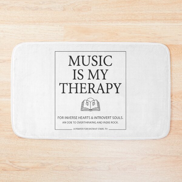 Item preview, Music Is My Therapy - Indie Rock & Introvert Aesthetic Quote designed and sold by MiaStyleStudio.