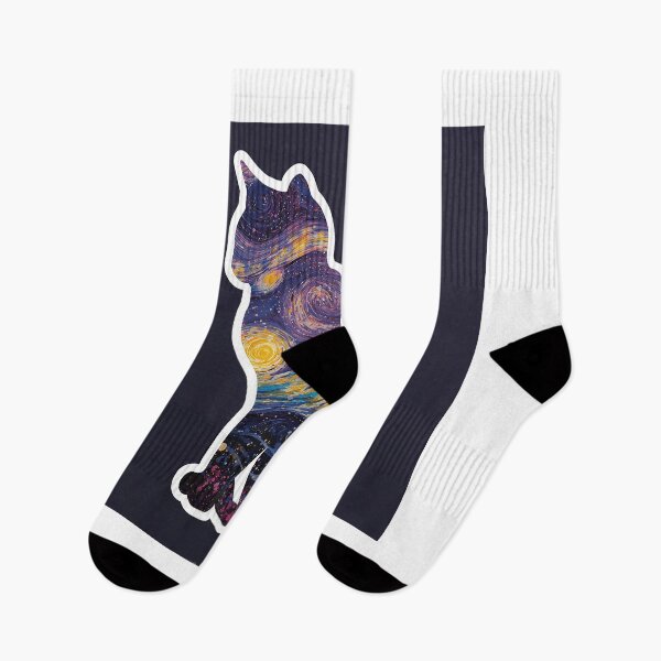 Item preview, Starry Night Cat Silhouette Galaxy Art designed and sold by Zouak.