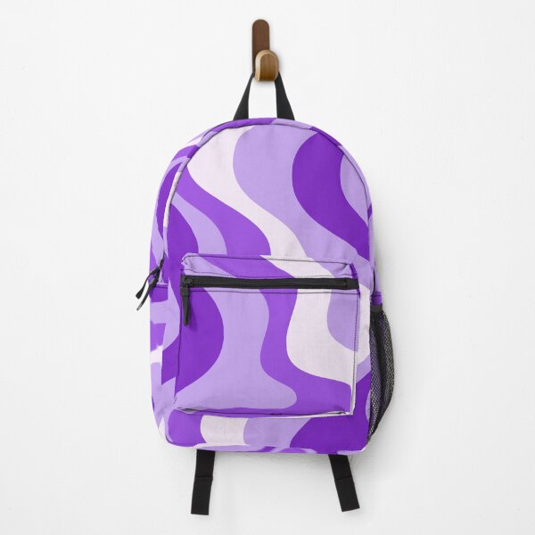 Item preview, Liquid Swirl Retro Abstract in purple tones, Cream, and White designed and sold by Differenceee.