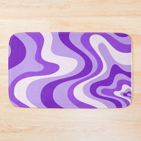 Item preview, Liquid Swirl Retro Abstract in purple tones, Cream, and White designed and sold by Differenceee.