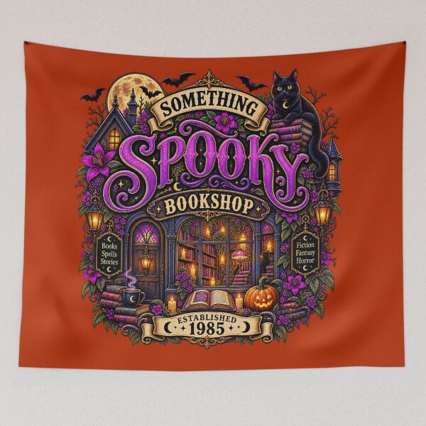 Item preview, Something spooky bookshop designed and sold by Byersbabe.
