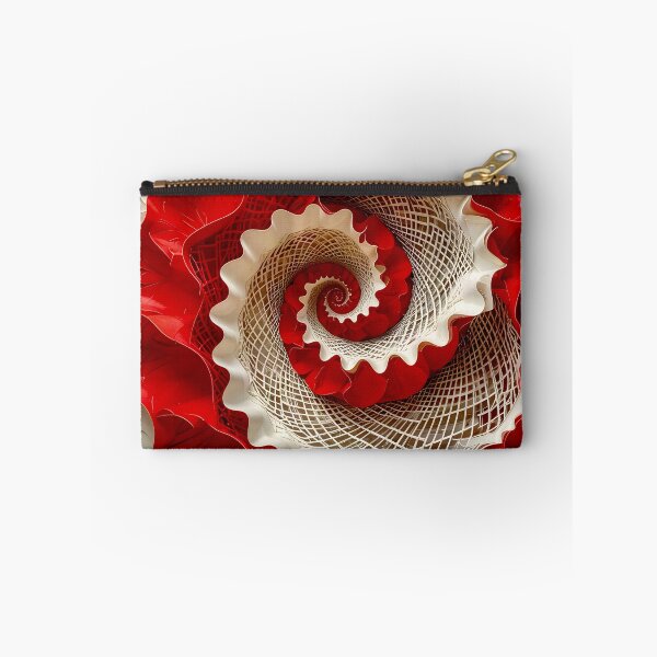 Item preview, Intricate Red and White Spiral designed and sold by Vicky Brago-Mitchell®.