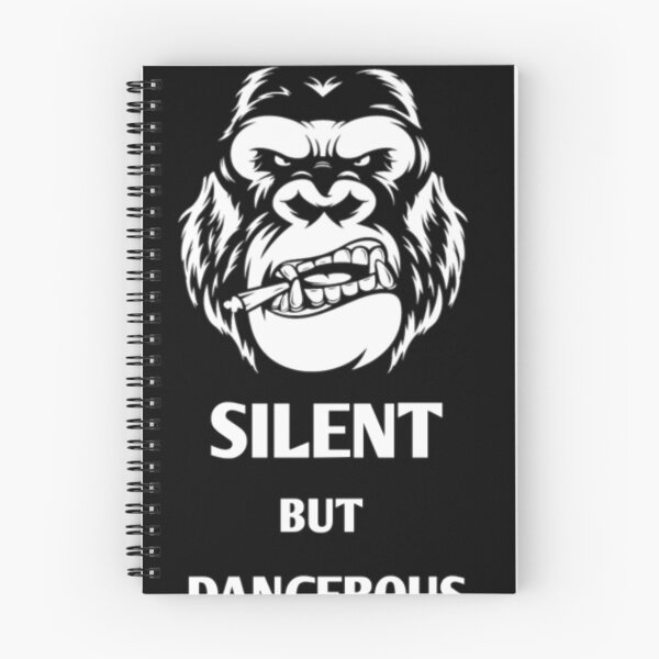Item preview, Silent But Dangerous Gorilla Streetwear Graphic designed and sold by OddySpud.apparel.