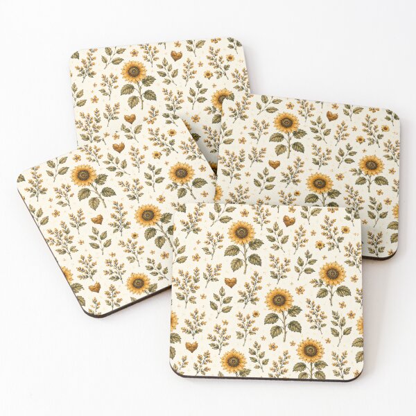 Item preview, Golden Sunflower Botanical Autumn Garden Pattern designed and sold by Luvjesus2.