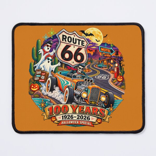 Item preview, Route 66 100 Years Halloween Special 1926 2026 designed and sold by Normandy Road Heritage™ - Vintage Garage Art.