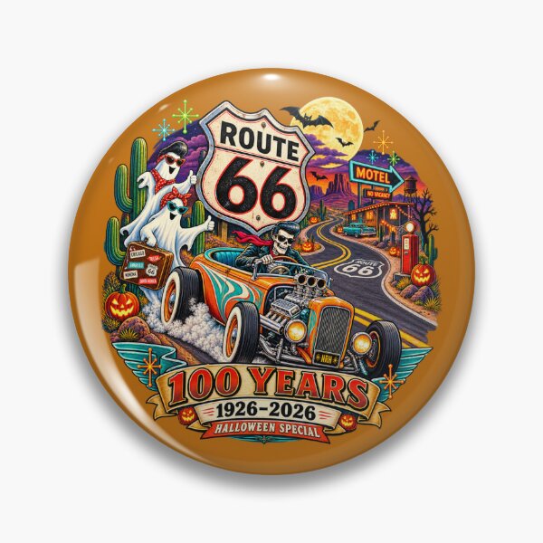 Item preview, Route 66 100 Years Halloween Special 1926 2026 designed and sold by Normandy Road Heritage™ - Vintage Garage Art.