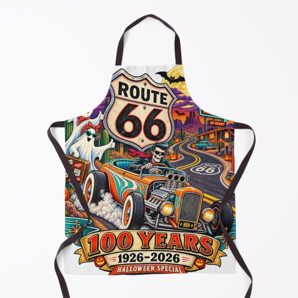 Item preview, Route 66 100 Years Halloween Special 1926 2026 designed and sold by Normandy Road Heritage™ - Vintage Garage Art.