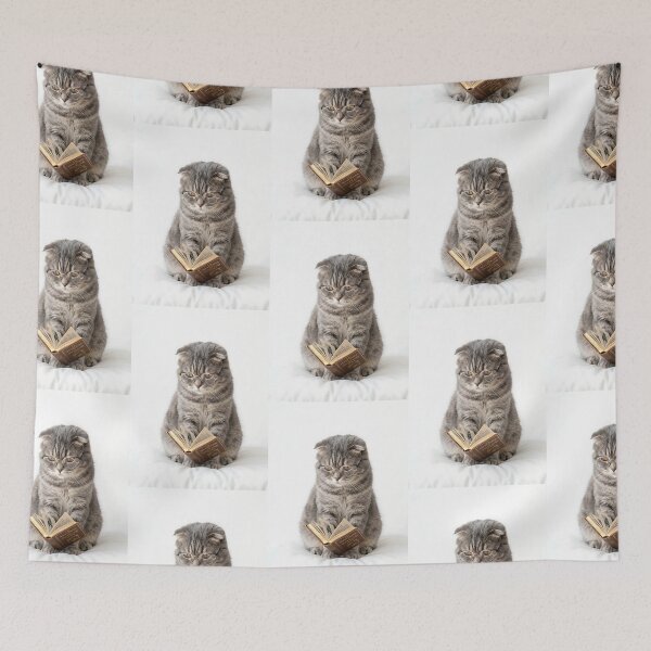 Item preview, Scottish Fold Cat Librarian - Bookish Reading Kitty Lover Gift designed and sold by PictoVibe.