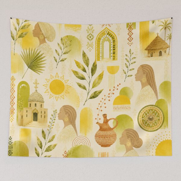 Item preview, Eritrean Golden Heritage Botanical designed and sold by Limush.
