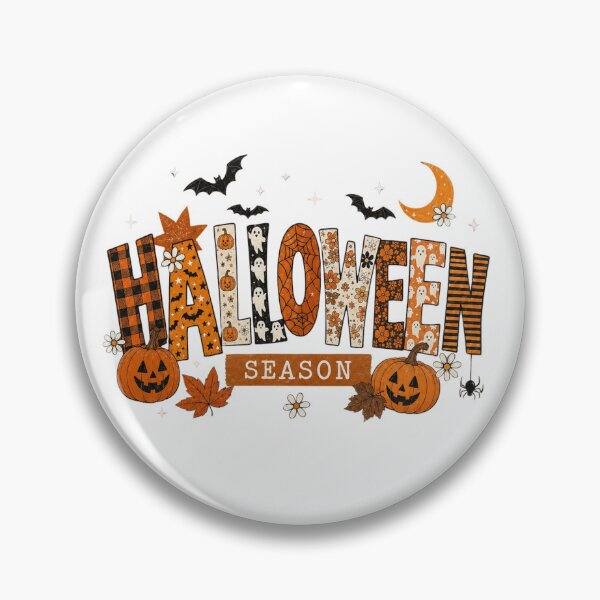 Item preview, Halloween Season Vintage Retro Halloween Design – Pumpkins, Bats, Ghosts & Autumn designed and sold by  Mirai_Art  ⭐⭐⭐⭐.
