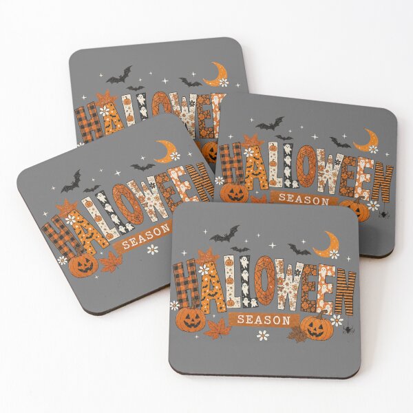 Item preview, Halloween Season Vintage Retro Halloween Design – Pumpkins, Bats, Ghosts & Autumn designed and sold by  Mirai_Art  ⭐⭐⭐⭐.