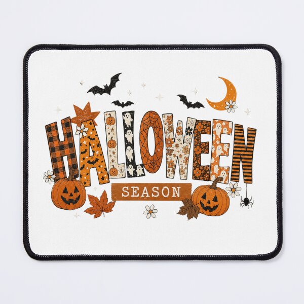Item preview, Halloween Season Vintage Retro Halloween Design – Pumpkins, Bats, Ghosts & Autumn designed and sold by Mirai_Art ⭐⭐⭐⭐.