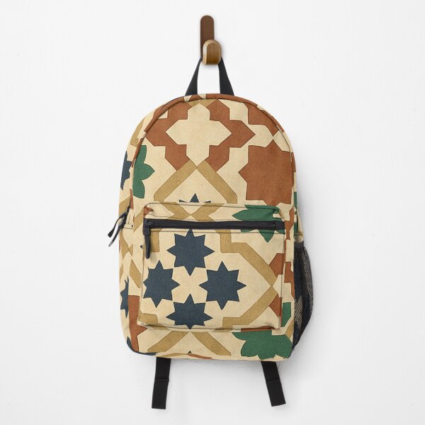 Item preview, Moroccan Zellige Vintage Tile Pattern – Beldi Green & Brown designed and sold by baabashop001.