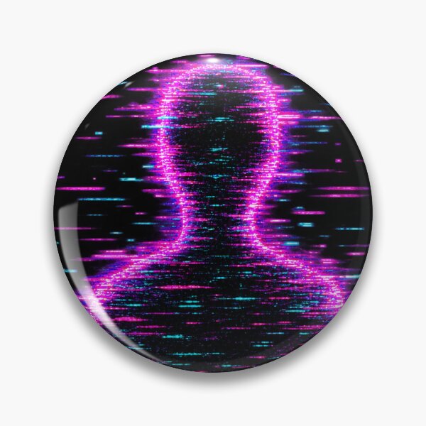 Item preview, Static Shadow – Glitch Human Silhouette designed and sold by JupiterGlitchEmpire.
