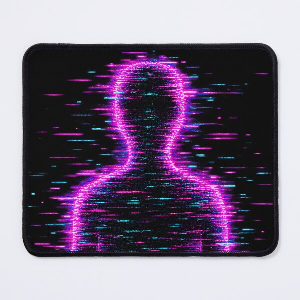 Item preview, Static Shadow – Glitch Human Silhouette designed and sold by JupiterGlitchEmpire.