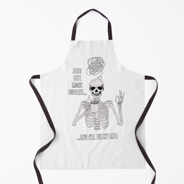 Item preview, Just One More Coffee and I’ll Fix My Life – Funny Coffee Skeleton designed and sold by Anya86.