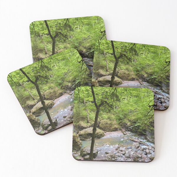Item preview, Crystal-clear stream in the forest designed and sold by GoldenWavesAndWilds.
