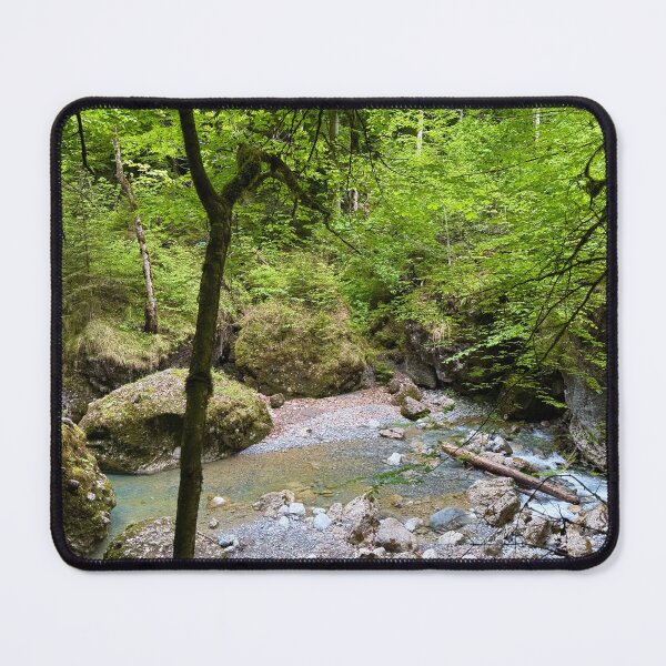 Item preview, Crystal-clear stream in the forest designed and sold by GoldenWavesAndWilds.