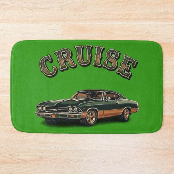 Item preview, Vintage Cruise- Classic 70s Muscle Car Sunset  designed and sold by Northern Glow Art.