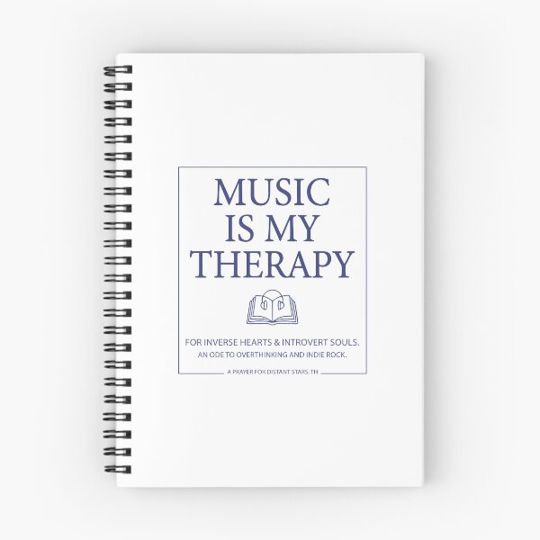 Item preview, Music Is My Therapy - Indie Rock & Introvert Aesthetic Quote designed and sold by MiaStyleStudio.