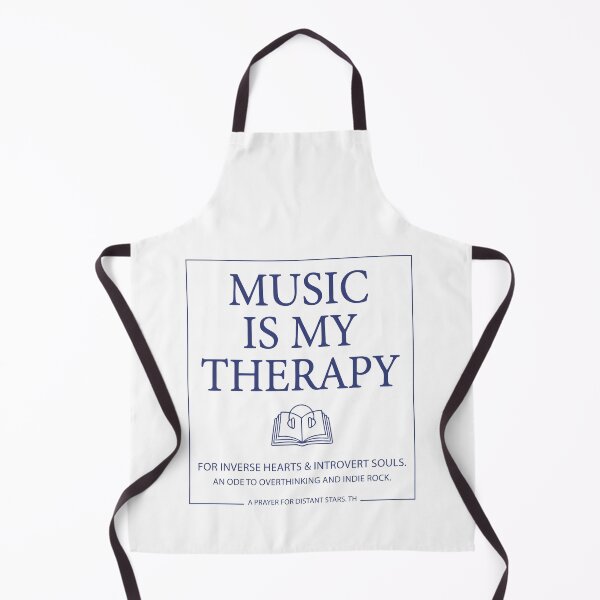 Item preview, Music Is My Therapy - Indie Rock & Introvert Aesthetic Quote designed and sold by MiaStyleStudio.