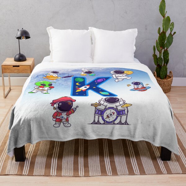 Item preview, Cute Astronaut Space Alphabet Letter K Monogram designed and sold by BoldcreationsM.