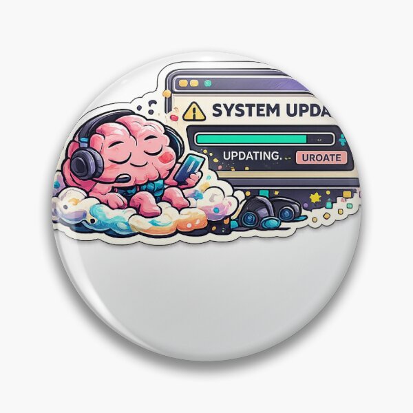 Item preview, System Update Delayed by Vibes Sticker designed and sold by dearstickers.