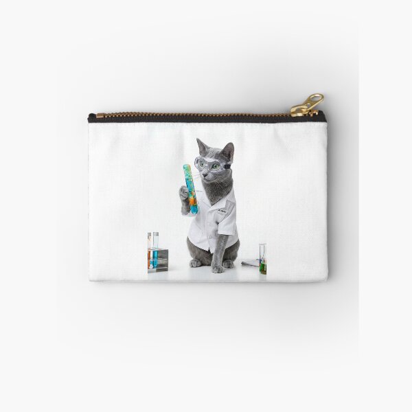 Item preview, Russian Blue Cat Scientist - Lab Genius Researcher Lover Gift designed and sold by PictoVibe.