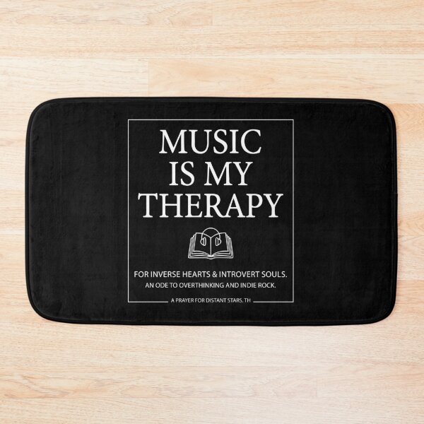 Item preview, Music Is My Therapy - Indie Rock & Introvert Aesthetic Quote designed and sold by MiaStyleStudio.