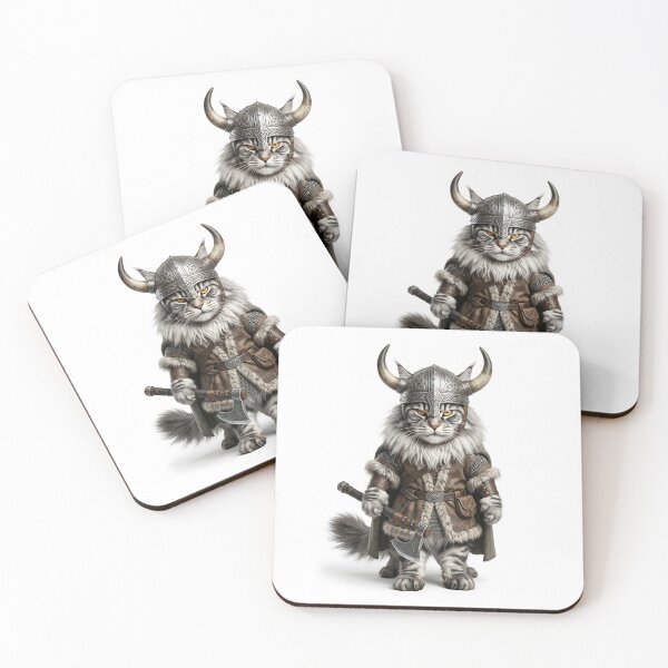 Item preview, Norwegian Forest Cat Viking - Norse Warrior Kitty Lover Gift designed and sold by PictoVibe.