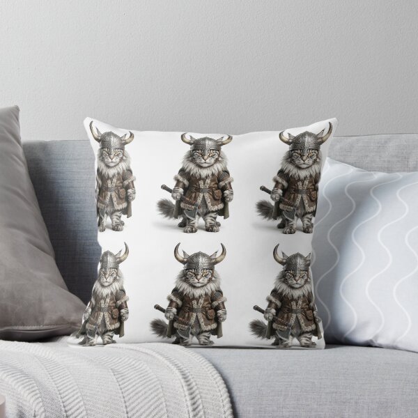Item preview, Norwegian Forest Cat Viking - Norse Warrior Kitty Lover Gift designed and sold by PictoVibe.