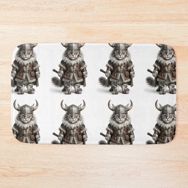 Item preview, Norwegian Forest Cat Viking - Norse Warrior Kitty Lover Gift designed and sold by PictoVibe.