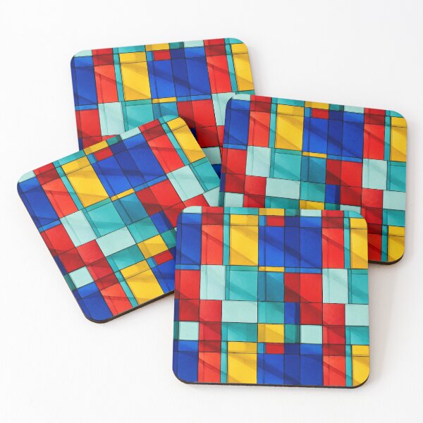 Item preview, Malaga Port Cube Mosaic - Modern Color Block Geometric Pattern designed and sold by PrintGo26.