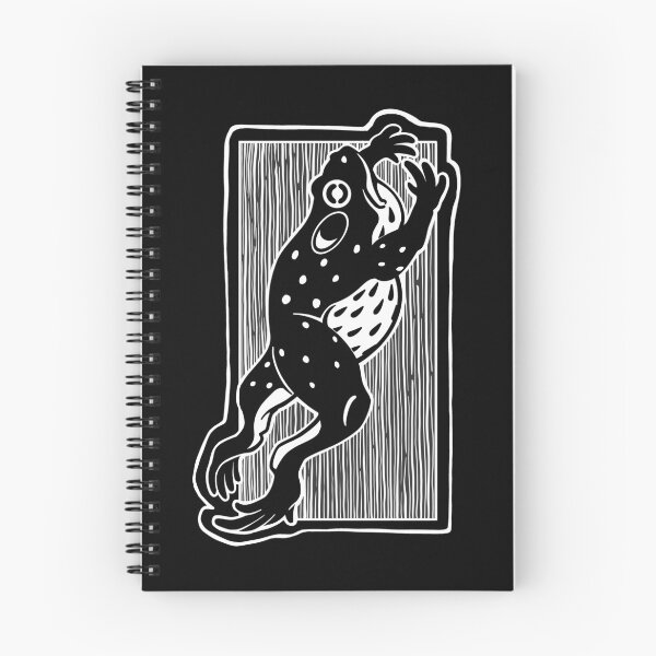 Item preview, Woodcut Frog Leaping  designed and sold by amidst-no-whale.
